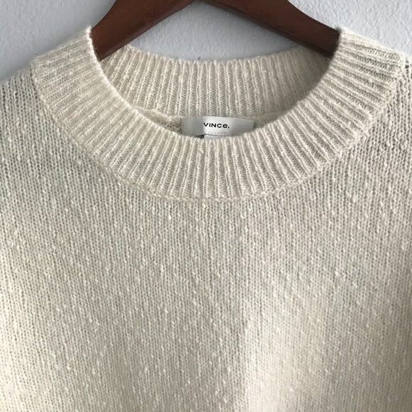 VINCE Silk Blend Mockneck Sweater